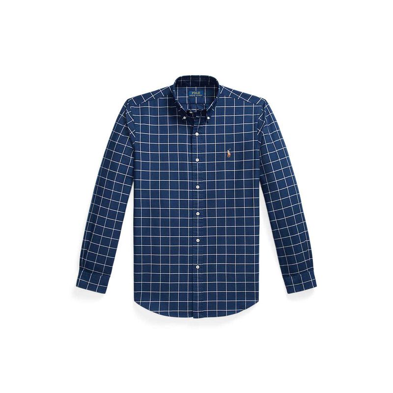 Polo Ralph Lauren Custom Fit Windowpane Oxford Shirt image number 2